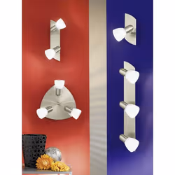 EGLO ENEA Nickel, Blanc Adapté à une utilisation à l'intérieur E14 40 W