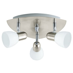 EGLO ENEA Spot d'éclairage de surface Nickel, Blanc E14 40 W