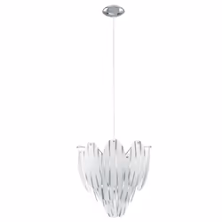 EGLO TOFO, 1 ampoule(s), E27, IP20, Chrome, Blanc