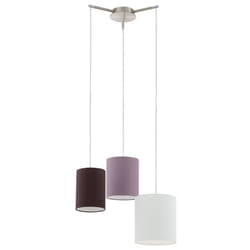 EGLO Tombolo éclairage en suspension Support flexible E27 60 W Nickel