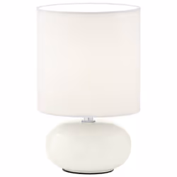EGLO Trondio, Blanc, Vitrocéramique, Tissu, Chambre à coucher, Salon, IP20, II, ENEC