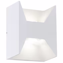 EGLO MORINO, Éclairage mural extérieur, Blanc, Aluminium, IP44, Entrée, Garage, Jardin, Patio, 2 ampoule(s)