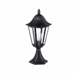 EGLO NAVEDO, Piedestal extérieur/Lampadaire, Noir, Aluminium, IP44, Jardin, E27