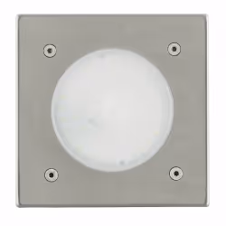 EGLO LAMEDO, Éclairage au sol extérieur, Acier inoxydable, Verre, Acier inoxydable, IP67, II, Blanc