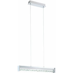 Suspension design led suspension salon éclairage verre cristal chrome plafonnier Eglo 93562