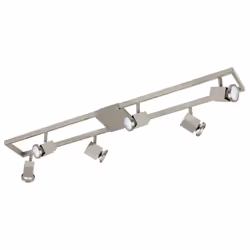 EGLO ZERACO, Plafond, GU10, 6 ampoule(s), LED, 3000 K, Nickel