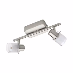 EGLO Orvieto 1, Spot d'éclairage de surface, Ampoule(s) non remplaçable(s), 3000 K, 340 lm, 220-240 V, Nickel, Transparent, B ...