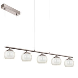 EGLO ASCOLESE éclairage de plafond Ambre, Nickel, Blanc LED