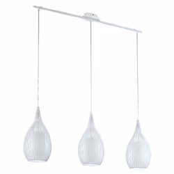 EGLO Razoni, Support flexible, Blanc, Blanc, Verre, Acier, Verre, Intérieure