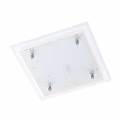 EGLO Priola, LED, Ampoule(s) non remplaçable(s), 4000 K, 1000 lm, IP20, Chrome, Transparent, Blanc