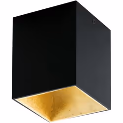 EGLO Polasso, 1 ampoule(s), LED, 3000 K, 340 lm, IP20, Noir, Or