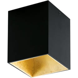 EGLO Polasso éclairage de plafond Noir, Or LED