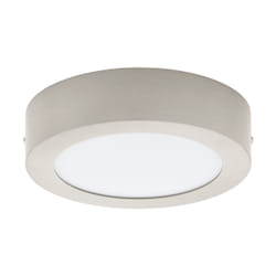 EGLO Fueva 1 éclairage de plafond Acier satin, Blanc Ampoule(s) non remplaçable(s)