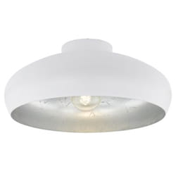 EGLO Mogano éclairage de plafond Argent, Blanc E27