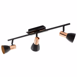 EGLO Barnham, Ampoule(s) non remplaçable(s), 6,6 W, 3000 K, 240 lm, 220-240 V, Noir, Cuivre
