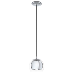 EGLO Rocamar éclairage en suspension Support flexible E27 Chrome, Transparent