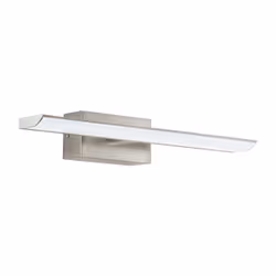 EGLO Tabiano, Nickel, Blanc, Plastique, Acier, IP20, Salle de bains, LED, 300 lm