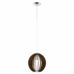 EGLO Cossano, Support flexible, Nickel, Bois, Bois, Acier, Bois, Bois, Intérieure