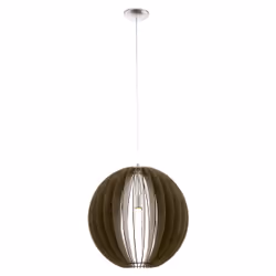EGLO Cossano, Support flexible, Marron, Nickel, Marron, Acier, Bois, Bois, Intérieure
