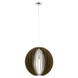 EGLO Cossano éclairage en suspension Support flexible E27 Marron, Nickel