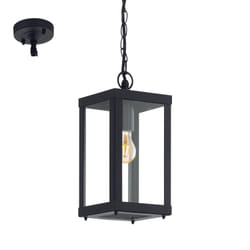 EGLO Alamonte 1 éclairage de plafond Noir E27