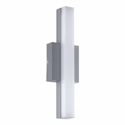 EGLO ACATE, Éclairage de mural/de plafond extérieur, Argent, Aluminium, Plastique, Acier, IP44, I, Blanc