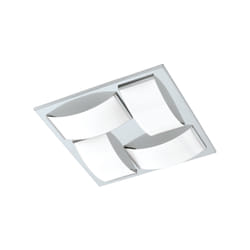 EGLO Wasao 1 éclairage de plafond Chrome, Blanc