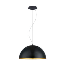 EGLO Gaetano 1 éclairage en suspension Support flexible E27 Noir, Or