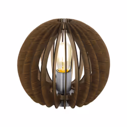 EGLO Cossano, Marron, Nickel, Acier, Bois, Chambre à coucher, Salon, IP20, II, ENEC