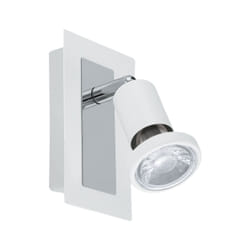 EGLO Sarria Spot d'éclairage de surface Chrome, Blanc Ampoule(s) non remplaçable(s)