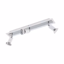 EGLO Sarria, Spot d'éclairage de surface, Ampoule(s) non remplaçable(s), 10 W, 3000 K, 400 lm, Chrome, Blanc