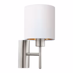 EGLO Pasteri, Surface, Cylindre, E27, IP20, Cuivre, Nickel, Blanc