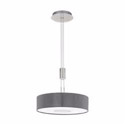 EGLO Romao, Support flexible, Chrome, Gris, Nickel, Gris, Tissu, Acier, Intérieure, IP20