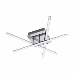 EGLO Lasana 1, LED, Ampoule(s) non remplaçable(s), 3000 K, 1890 lm, IP20, Chrome, Blanc