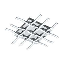 EGLO Lasana 1 éclairage de plafond Chrome, Blanc