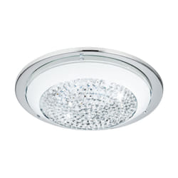 EGLO Acolla éclairage de plafond Chrome, Transparent, Blanc