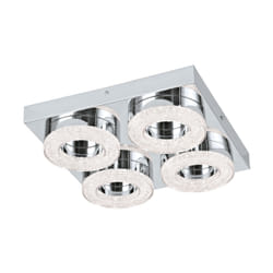 EGLO Fradelo éclairage de plafond Chrome, Transparent Ampoule(s) non remplaçable(s) LED