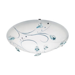 EGLO Sorrenta 1 éclairage de plafond Transparent, Blanc