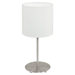 EGLO Pasteri lampe de table E14 Nickel, Blanc