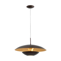 EGLO Nuvano éclairage en suspension Support flexible E27 Marron, Or