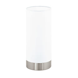 EGLO Damasco 1 lampe de table E27 Chrome, Blanc