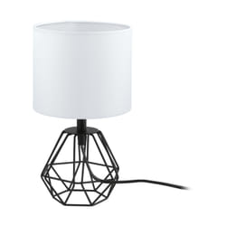 EGLO Carlton 2 lampe de table E14 Noir, Blanc