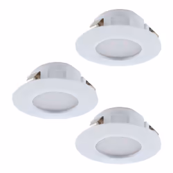 EGLO Pineda, Spot lumineux encastrable, Ampoule(s) non remplaçable(s), LED, 6 W, 3000 K, Blanc