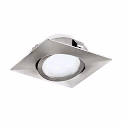 EGLO Pineda, Spot lumineux encastrable, Ampoule(s) non remplaçable(s), LED, 6 W, 3000 K, Nickel