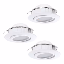 EGLO Pineda, Spot lumineux encastrable, Ampoule(s) non remplaçable(s), 6 W, 3000 K, 500 lm, Blanc