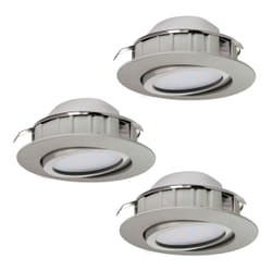 EGLO Pineda Spot lumineux encastrable Nickel Ampoule(s) non remplaçable(s)