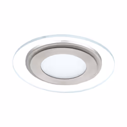 EGLO Pineda 1, Spot lumineux encastrable, Ampoule(s) non remplaçable(s), LED, 12 W, 3000 K, Nickel, Acier satin, Transparent, ...