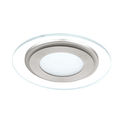 EGLO Pineda 1 Spot lumineux encastrable Nickel, Acier satin, Transparent, Blanc Ampoule(s) non remplaçable(s) LED