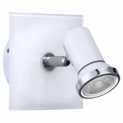 EGLO Tamara 1, Spot d'éclairage de surface, Ampoule(s) non remplaçable(s), 6,6 W, 3000 K, 240 lm, Chrome, Blanc