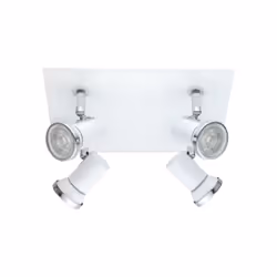 EGLO Tamara 1, Spot d'éclairage de surface, Ampoule(s) non remplaçable(s), 6,6 W, 3000 K, 240 lm, Chrome, Blanc